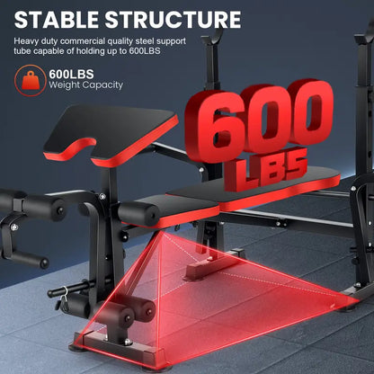 Foldable Bench Press Set – Your Home Gym Solution!