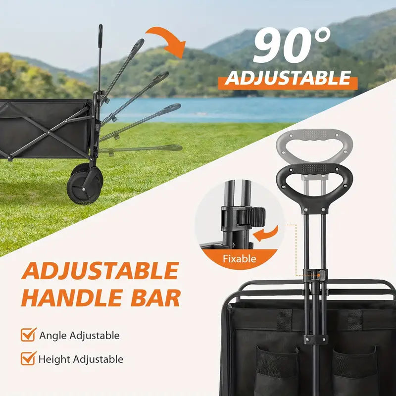 Collapsible Foldable Wagon Cart – Convenient Transport for All Your Needs!