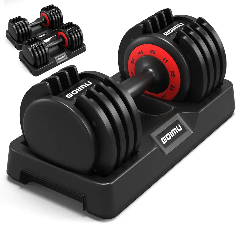 25/55LB Adjustable Dumbbell (Single) – Versatile Strength Training in One Compact Design!