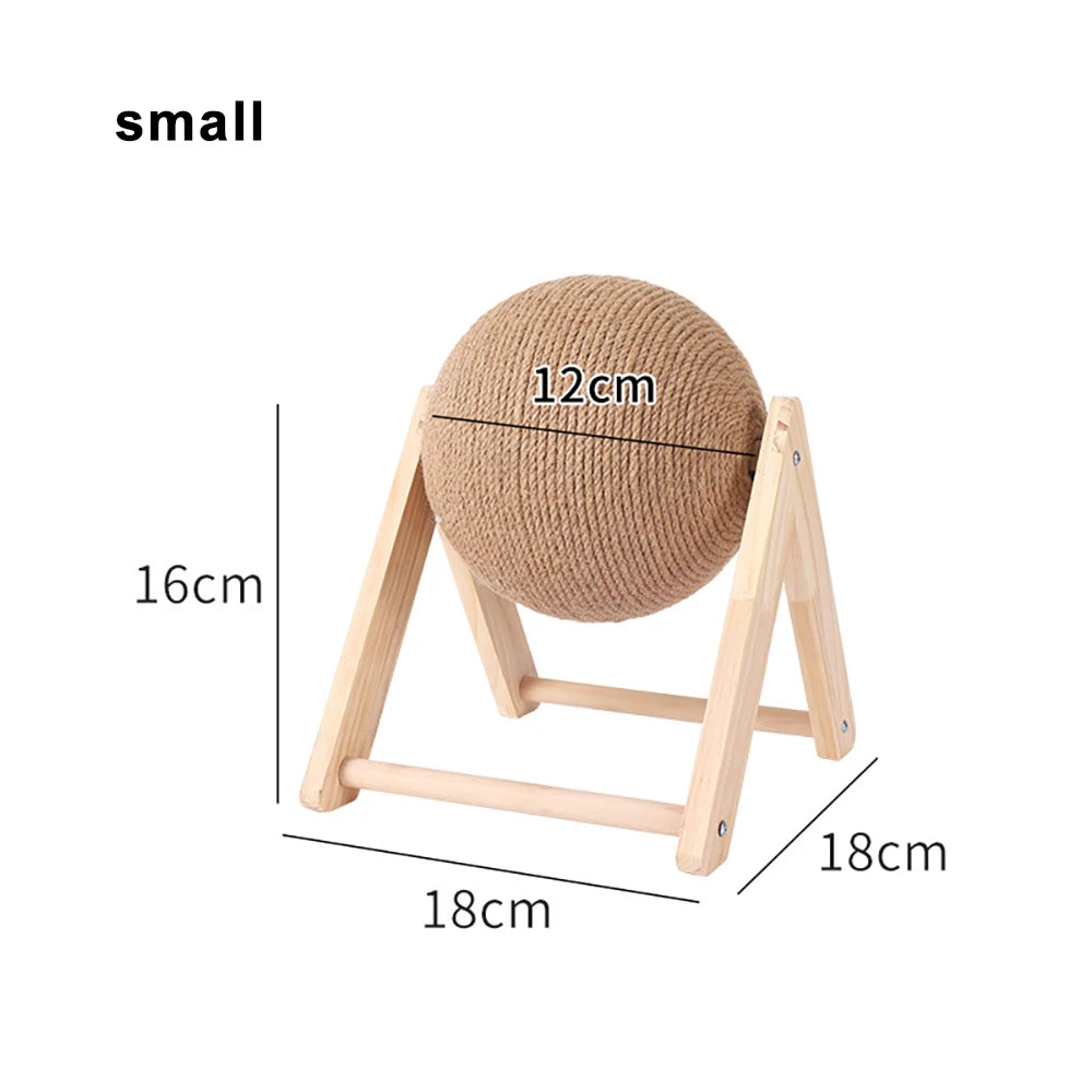 Sisal Rope Cat Scratching Ball – Perfect for Play and Scratching!