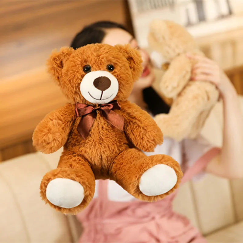 Cute Colorful Bow Tie Bear Plush Toy – A Charming Companion for All Ages!