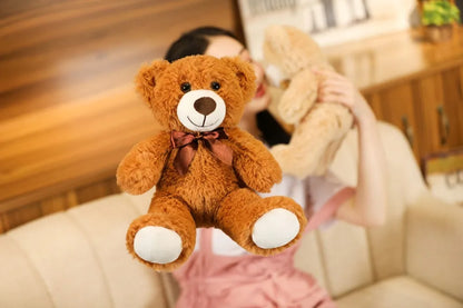 Cute Colorful Bow Tie Bear Plush Toy – A Charming Companion for All Ages!