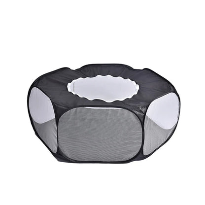 Portable Transparent Pet Playpen – Create a Safe Space for Your Furry Friends!