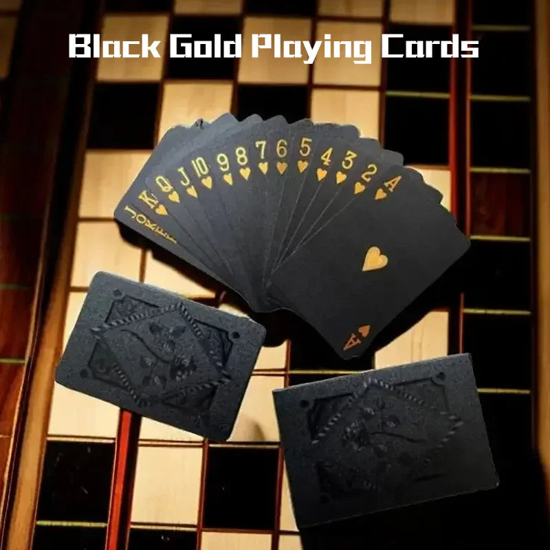 Black & Gold Playing Cards – Luxury and Style in Every Hand!