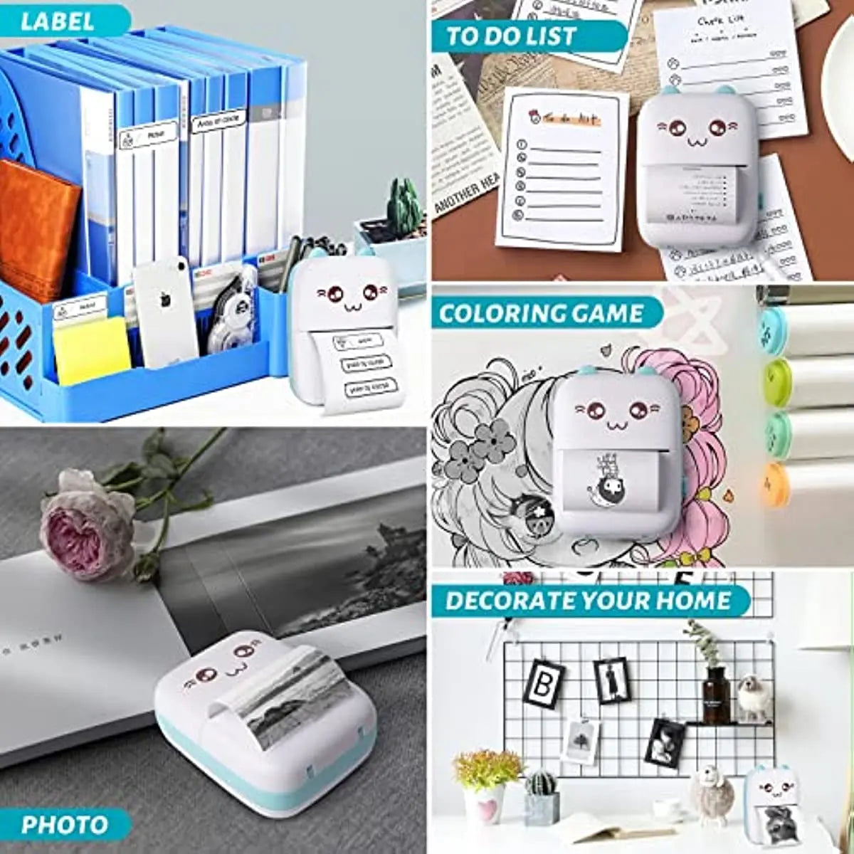 Mini Ink-Free Photo Printer – Print Memories Anywhere!