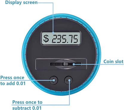 LCD Digital Coin Storage Box – Keep Your Change Organized and Counted!