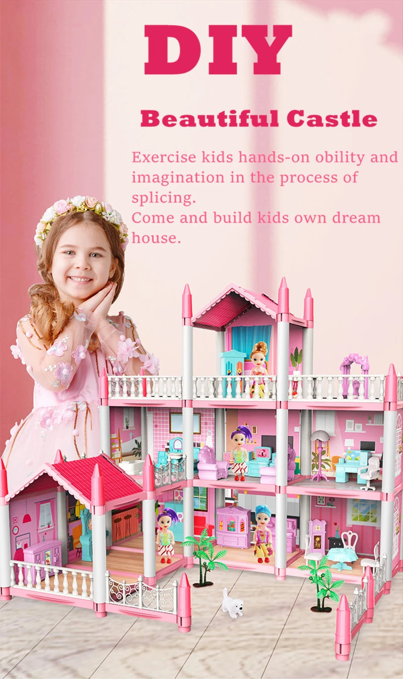 3D Doll House with Accessories – Build, Decorate, and Play in a Miniature World!