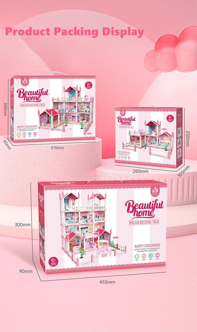 3D Doll House with Accessories – Build, Decorate, and Play in a Miniature World!