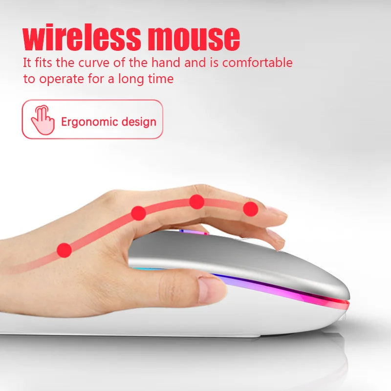 Wireless Chargeable Mouse – Sleek Efficiency at Your Fingertips!