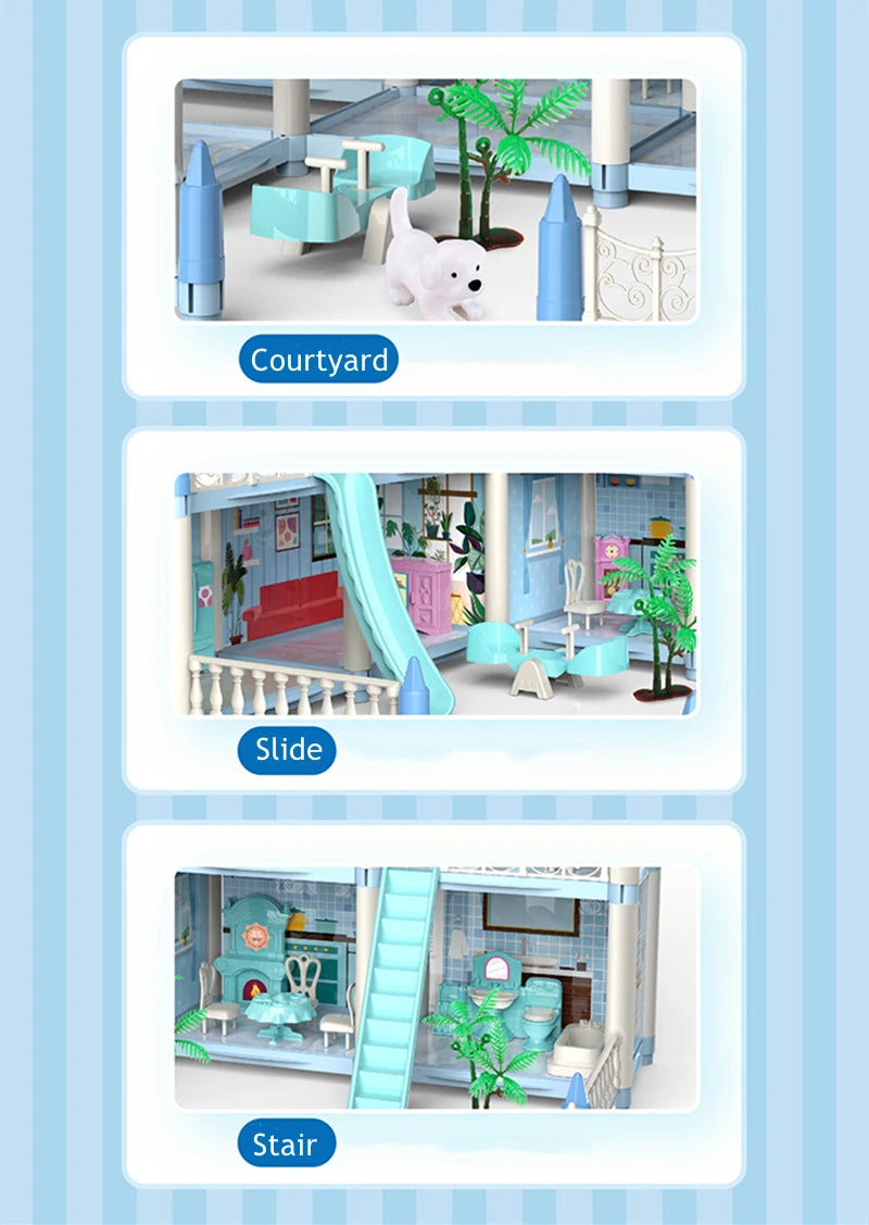 3D Doll House with Accessories – Build, Decorate, and Play in a Miniature World!