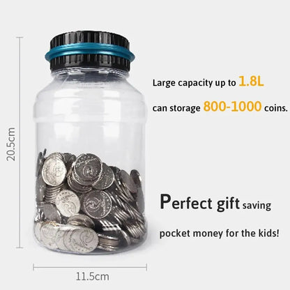 LCD Digital Coin Storage Box – Keep Your Change Organized and Counted!