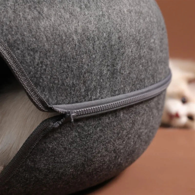 Interactive Donut Cat Bed and Tunnel – The Ultimate Cozy Retreat for Your Feline Friend!