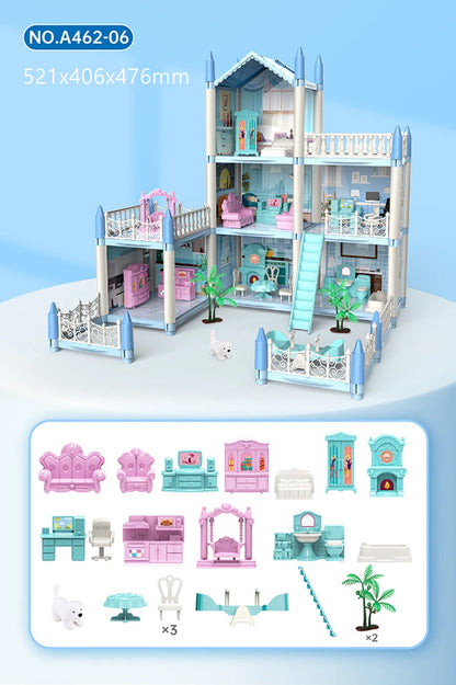 3D Doll House with Accessories – Build, Decorate, and Play in a Miniature World!