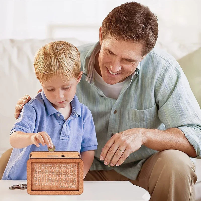 Wooden Piggy Bank – A Charming Way to Save!