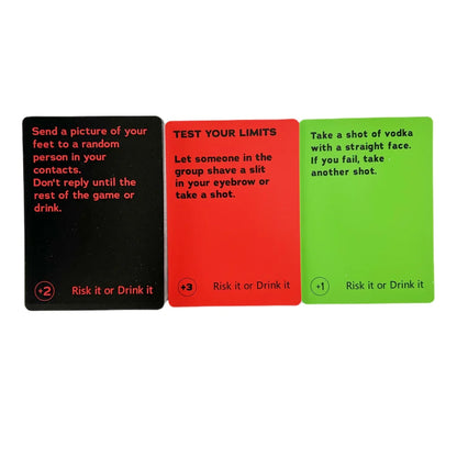 "Risk It Or Drink It" Card Game - The Ultimate Party Challenge!