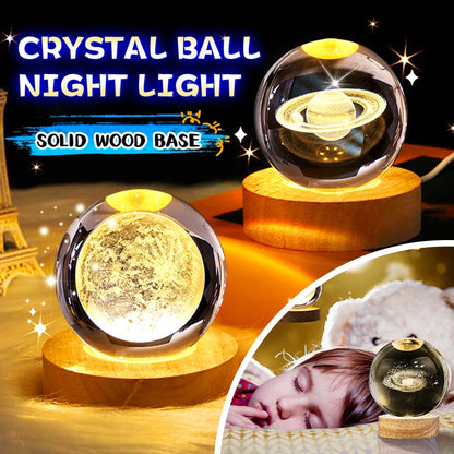 LED Crystal Ball Night Light – Illuminate Your Space with Magic!