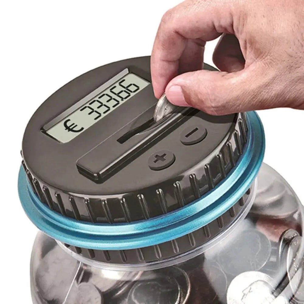 LCD Digital Coin Storage Box – Keep Your Change Organized and Counted!