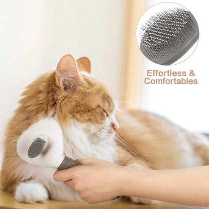 Self-Cleaning Pet Grooming Brush – Effortless Grooming for Your Furry Friend!