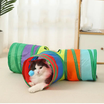 Foldable Pet Play Tunnel – Endless Fun for Your Furry Friends!