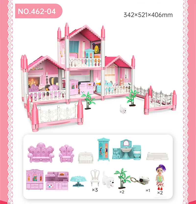 3D Doll House with Accessories – Build, Decorate, and Play in a Miniature World!