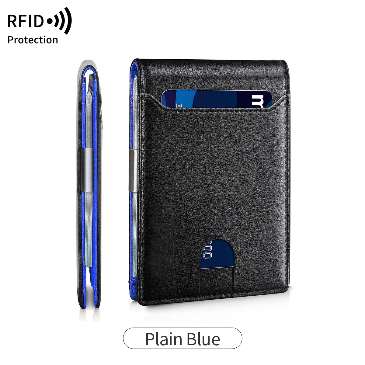 Minimalist RFID Blocking Men's Wallet – Style Meets Security!