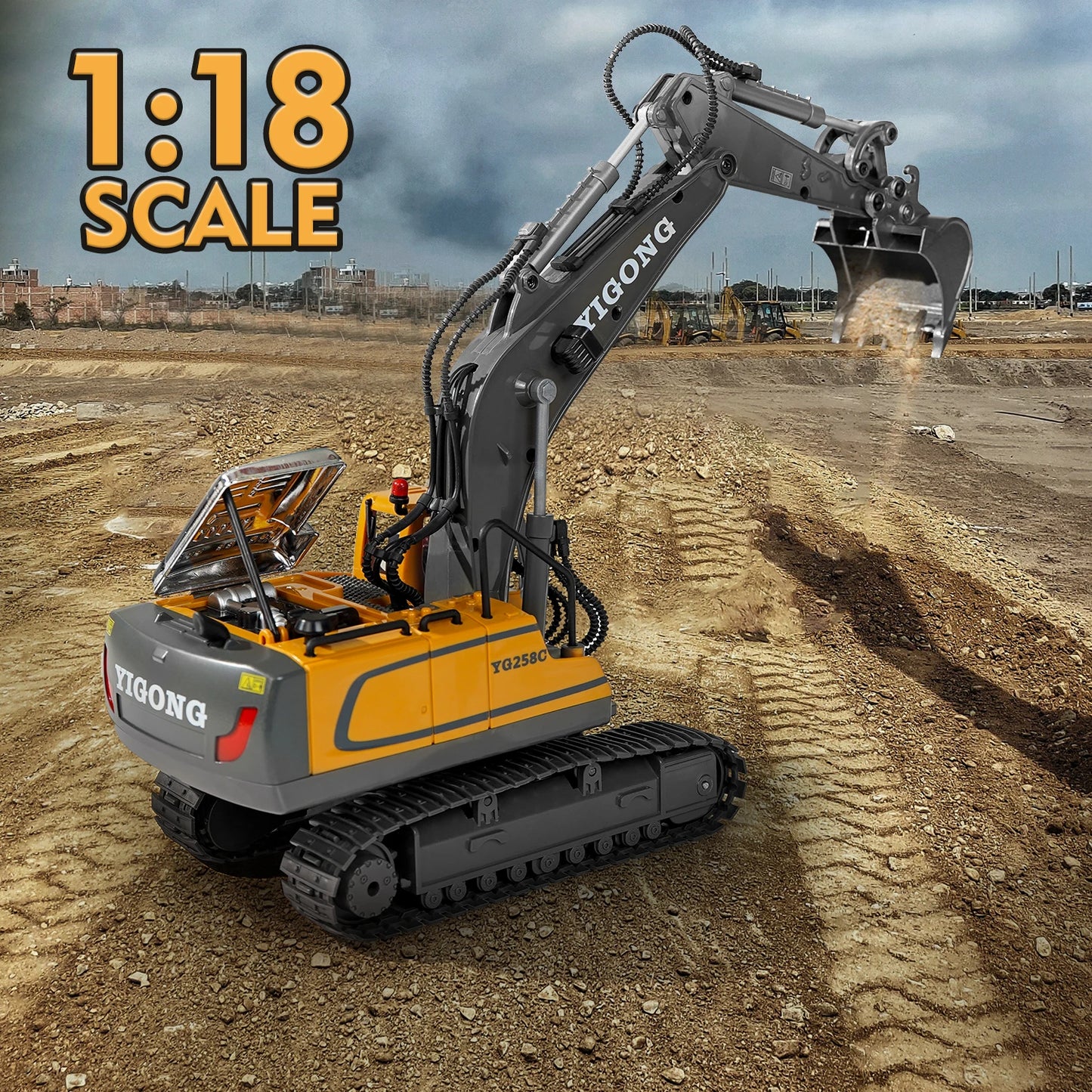 2.4G RC Excavator Model - Dig Into the Ultimate Remote-Controlled Fun!