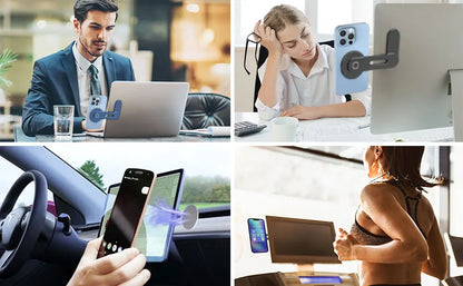 Magnetic Laptop Phone Holder – Keep Your Devices Secure and Accessible!