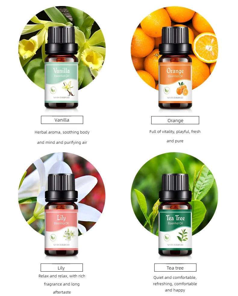 18 Flavors Essential Oils Set – Transform Your Space with Natural Scents!