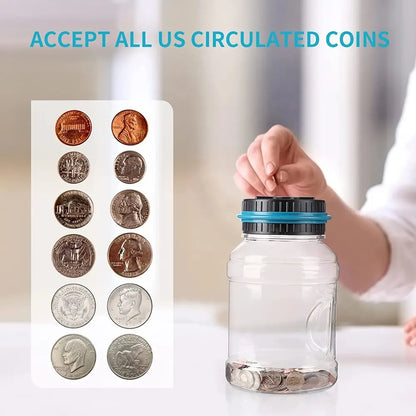 LCD Digital Coin Storage Box – Keep Your Change Organized and Counted!