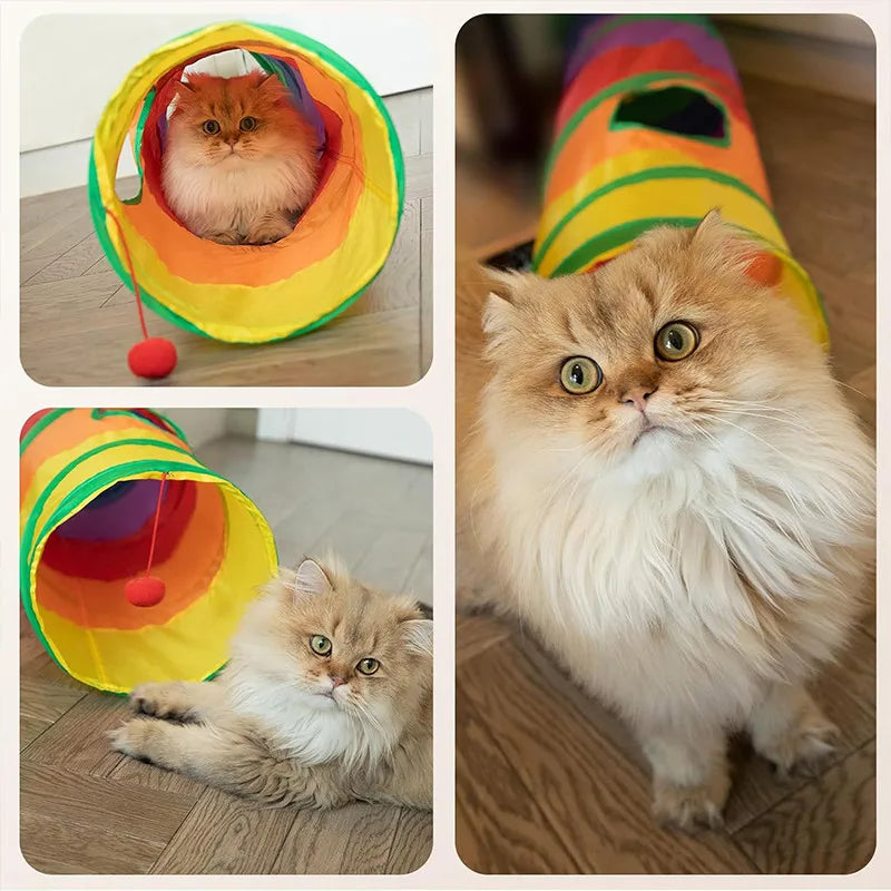 Foldable Pet Play Tunnel – Endless Fun for Your Furry Friends!