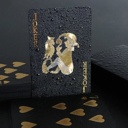 Black & Gold Playing Cards – Luxury and Style in Every Hand!