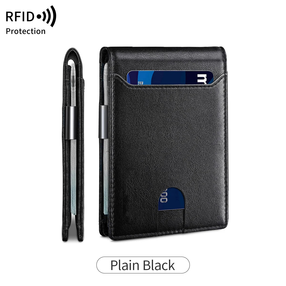 Minimalist RFID Blocking Men's Wallet – Style Meets Security!