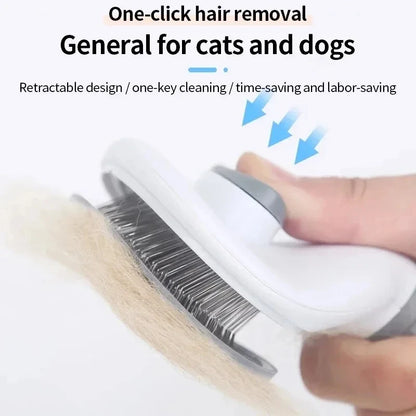 Self-Cleaning Pet Grooming Brush – Effortless Grooming for Your Furry Friend!