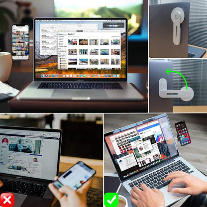 Magnetic Laptop Phone Holder – Keep Your Devices Secure and Accessible!