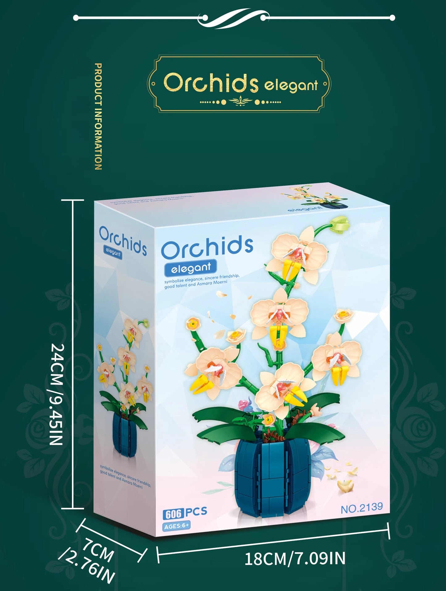 Orchid Flower Building Blocks Set – Unleash Your Creativity with Nature!