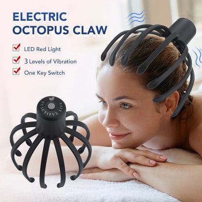 Electric Head Massager with 12 Massage Claws – Unwind and Revitalize Your Mind!