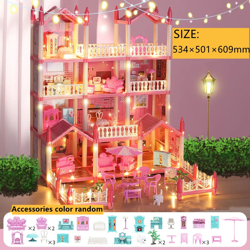 3D Doll House with Accessories – Build, Decorate, and Play in a Miniature World!