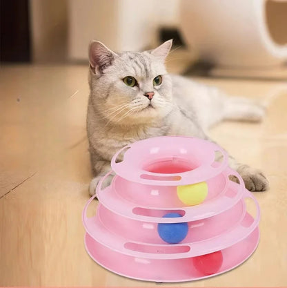 Balls Roller Tower for Cats – Endless Entertainment for Your Feline Friend!