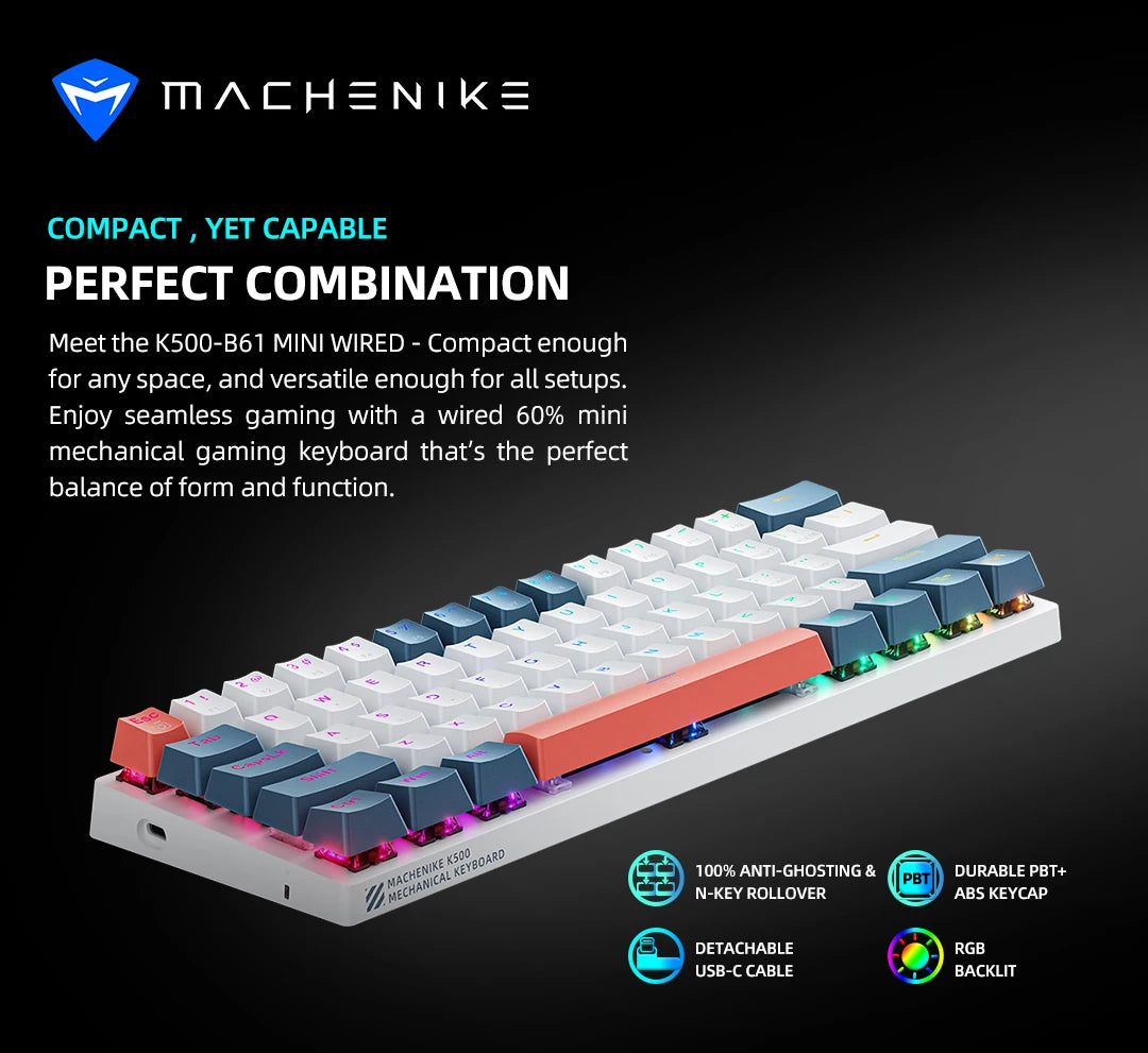 Compact Mechanical Keyboard – Enhance Your Typing Experience!