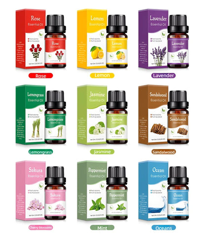 18 Flavors Essential Oils Set – Transform Your Space with Natural Scents!