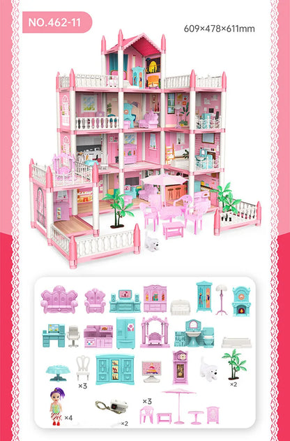 3D Doll House with Accessories – Build, Decorate, and Play in a Miniature World!