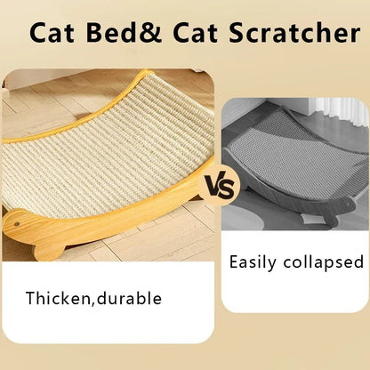 Wooden Cat Scratching Pad – Stylish Relief for Your Feline Friend!