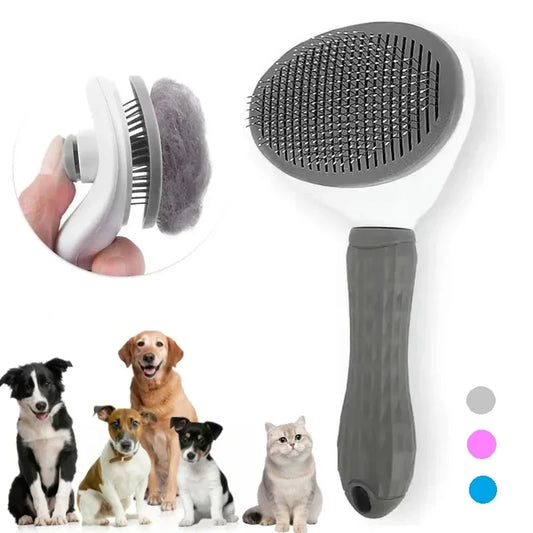 Self-Cleaning Pet Grooming Brush – Effortless Grooming for Your Furry Friend!