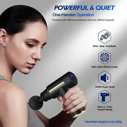 2024 Portable Massage Gun – Your Personal Deep Tissue Massager On-the-Go!