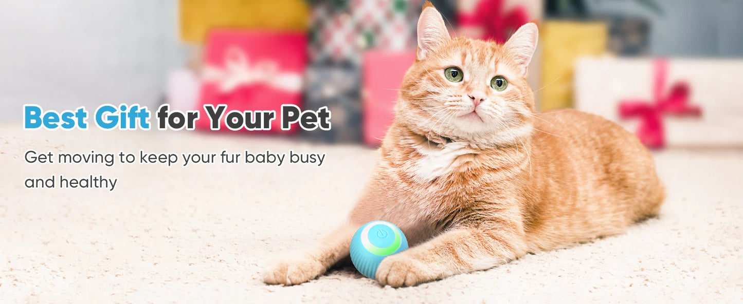 Interactive Cat LED Ball Toy – Engage Your Feline Friend in Playtime Fun!