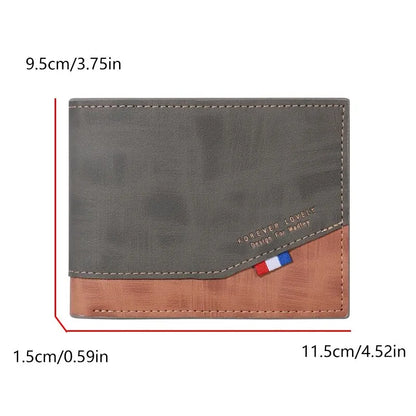 Men's High-Capacity Leather Wallet – Stylish and Functional Storage for Essentials!