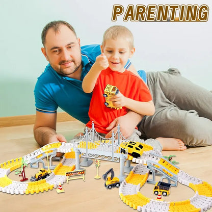 Car Puzzle Track Toy – Build, Race, and Have Fun!