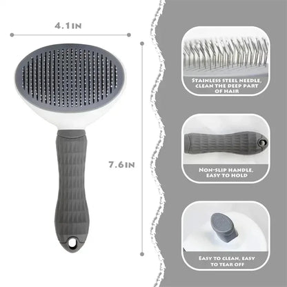 Self-Cleaning Pet Grooming Brush – Effortless Grooming for Your Furry Friend!