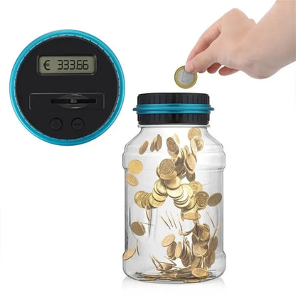 LCD Digital Coin Storage Box – Keep Your Change Organized and Counted!