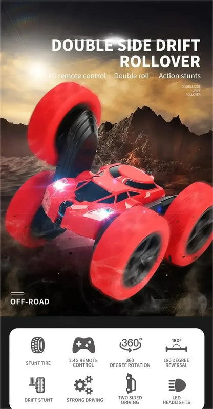 Double-Sided RC Stunt Car – Unleash Thrilling Action and Adventure!